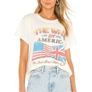 Revolve Daydreamer Cream Graphic Relaxed Tee